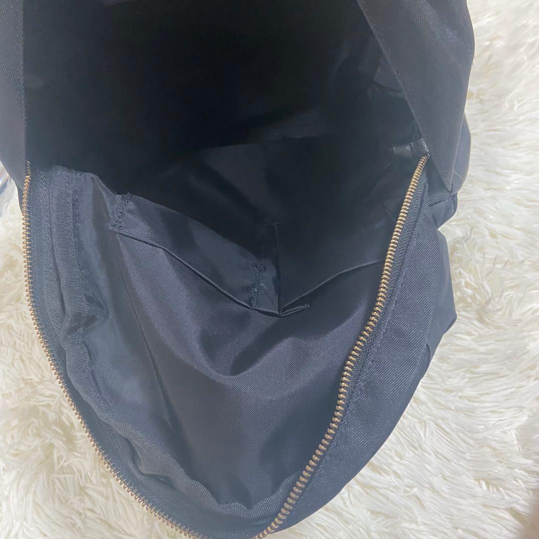 美品 LANVIN en Bleu トロカデロ リボンモチーフ ナイロンリュック