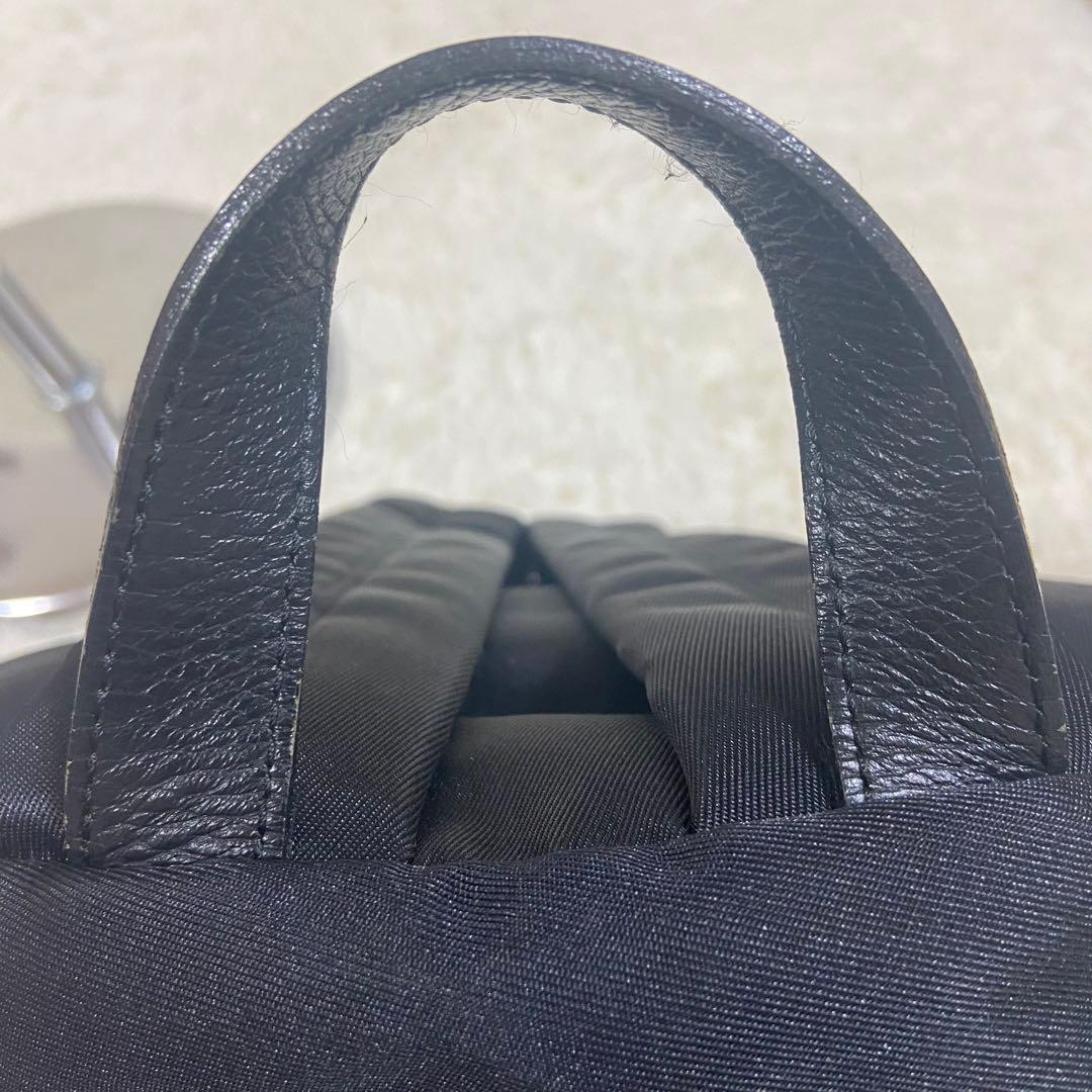 美品 LANVIN en Bleu トロカデロ リボンモチーフ ナイロンリュック