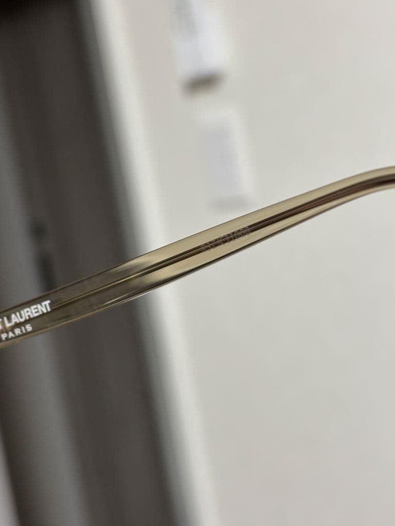 SAINT LAURENT サンローラン　クリアフレーム スクエアサングラス