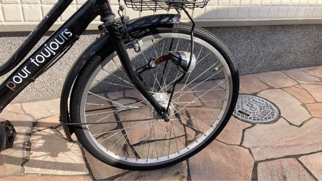 22インチ　子供用自転車　黒色