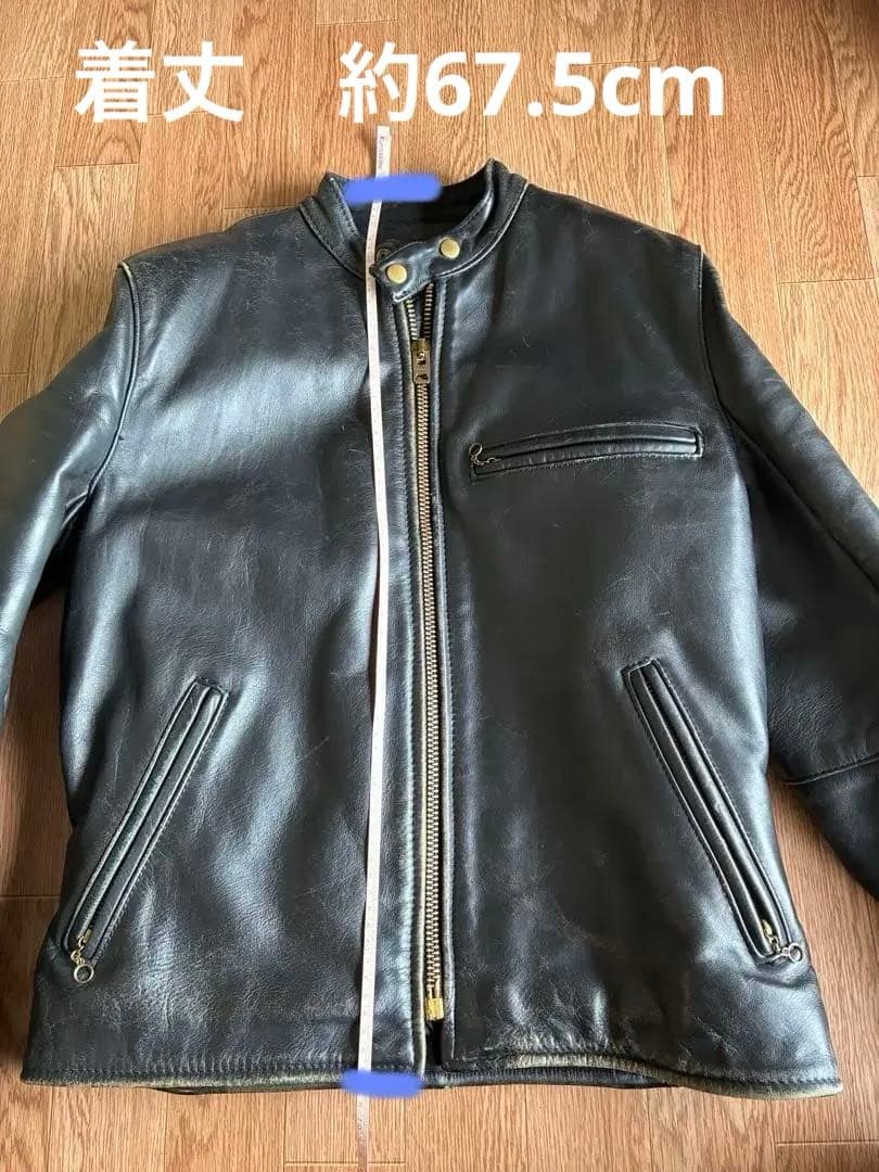 vanson leathers 40 ライダース レザージャケット 革ジャン - メルカリ