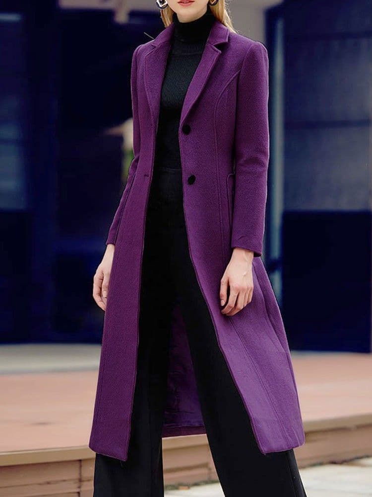 アルマーニエクスチェンジ 紫マキシ丈コート【商品タグなし】 - メルカリ