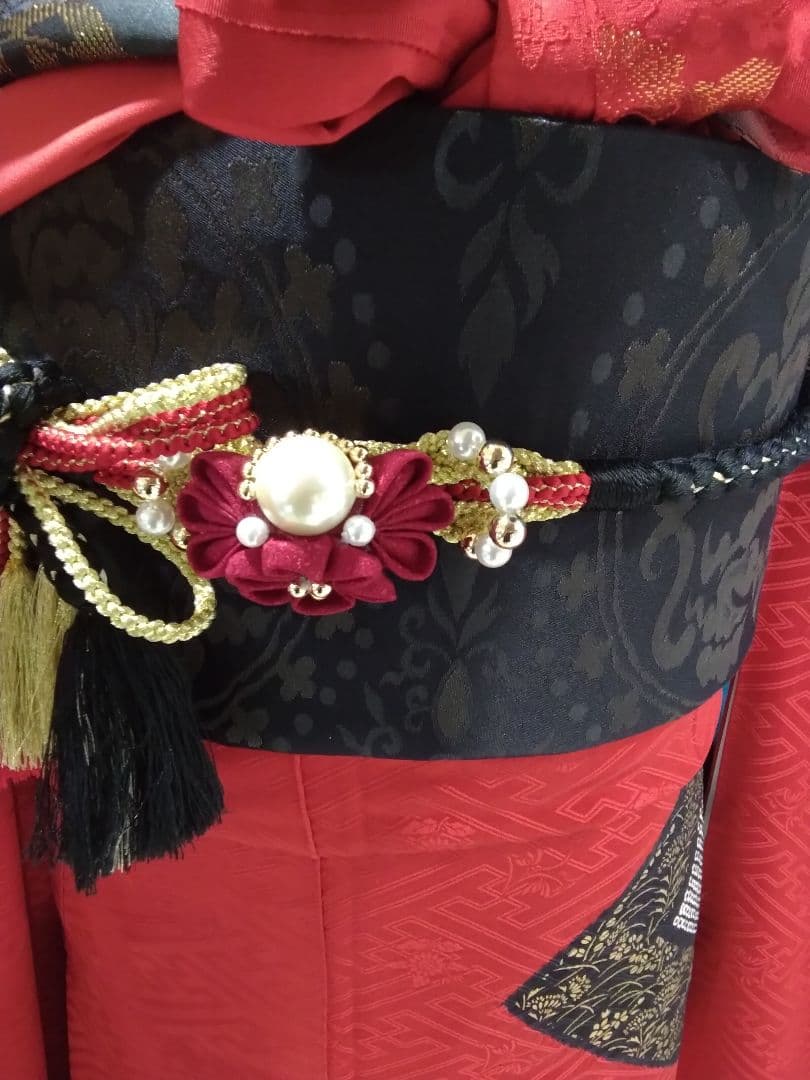 振袖フルセット、正絹絞り成人式、重ね衿帯揚げ帯締め、京うるし箔袋帯、襦袢