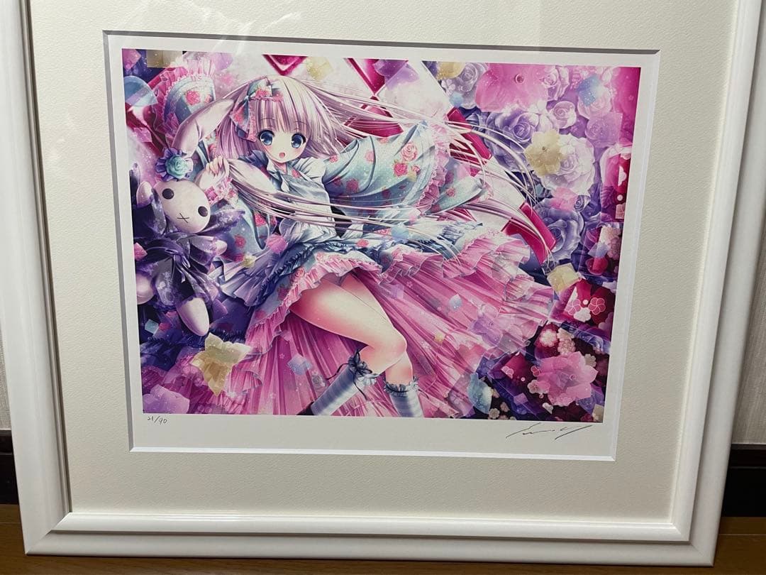 てぃんくる 版画 「KOHAKUTO-NO-AYA」 ミクスドメディア - メルカリ