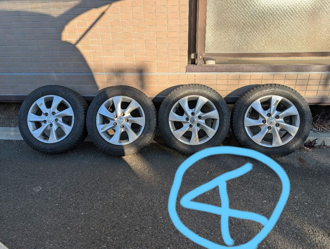 彩鯉！60/16スタッドレスタイヤ1本④ナット付き