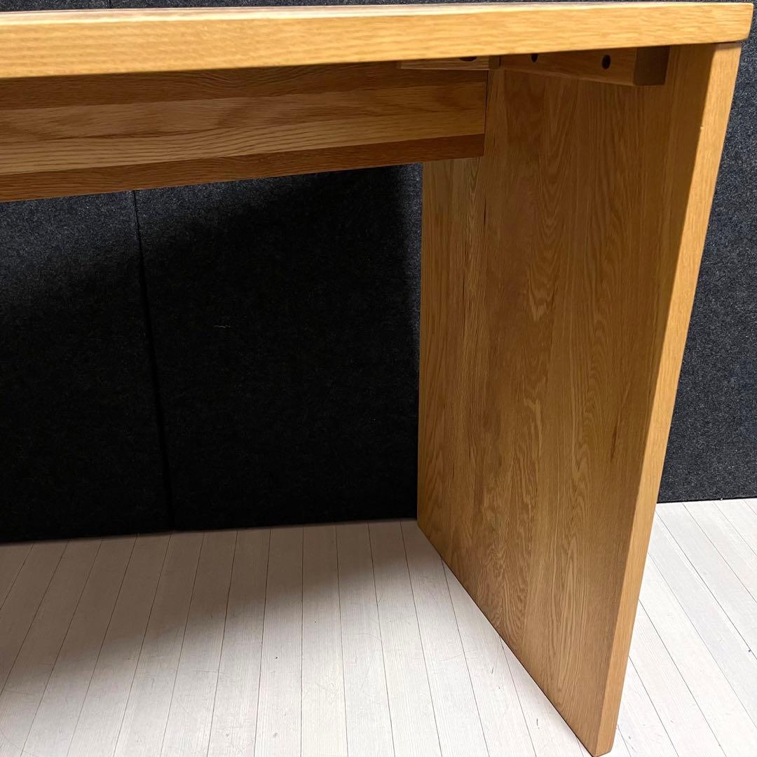 廃盤品　無印良品　MUJI 無垢材デスク　オーク材　学習机　コの字　事務机