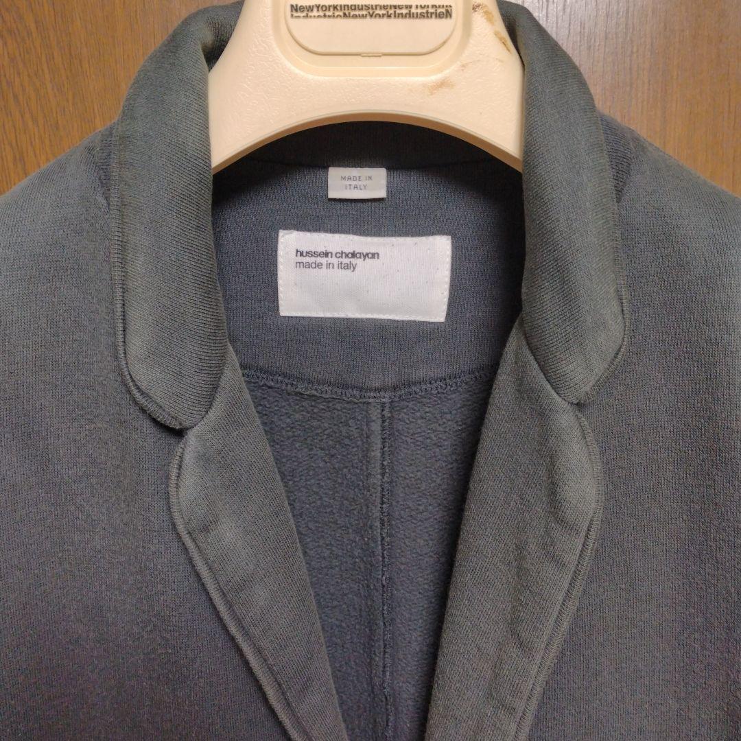 フセインチャラヤン ジャージジャケット　　chalayan　ギャルソン　グレー