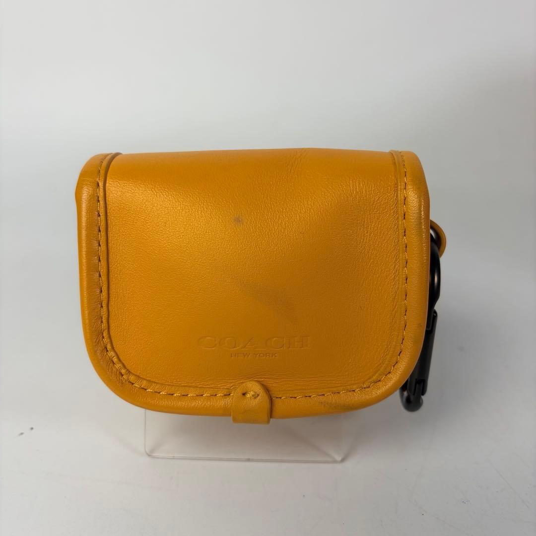 COACH Heritage Turnlock Bag Charm Yellow