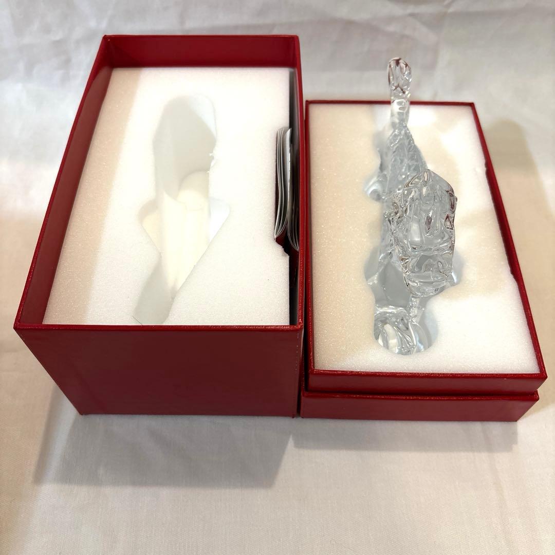美品　バカラ　干支オブジェ　ドラゴン　箱付き