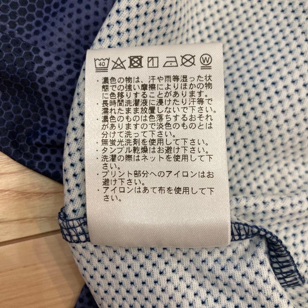 BRIEFING ポロシャツ メンズ カモフラ柄 スポンサー入