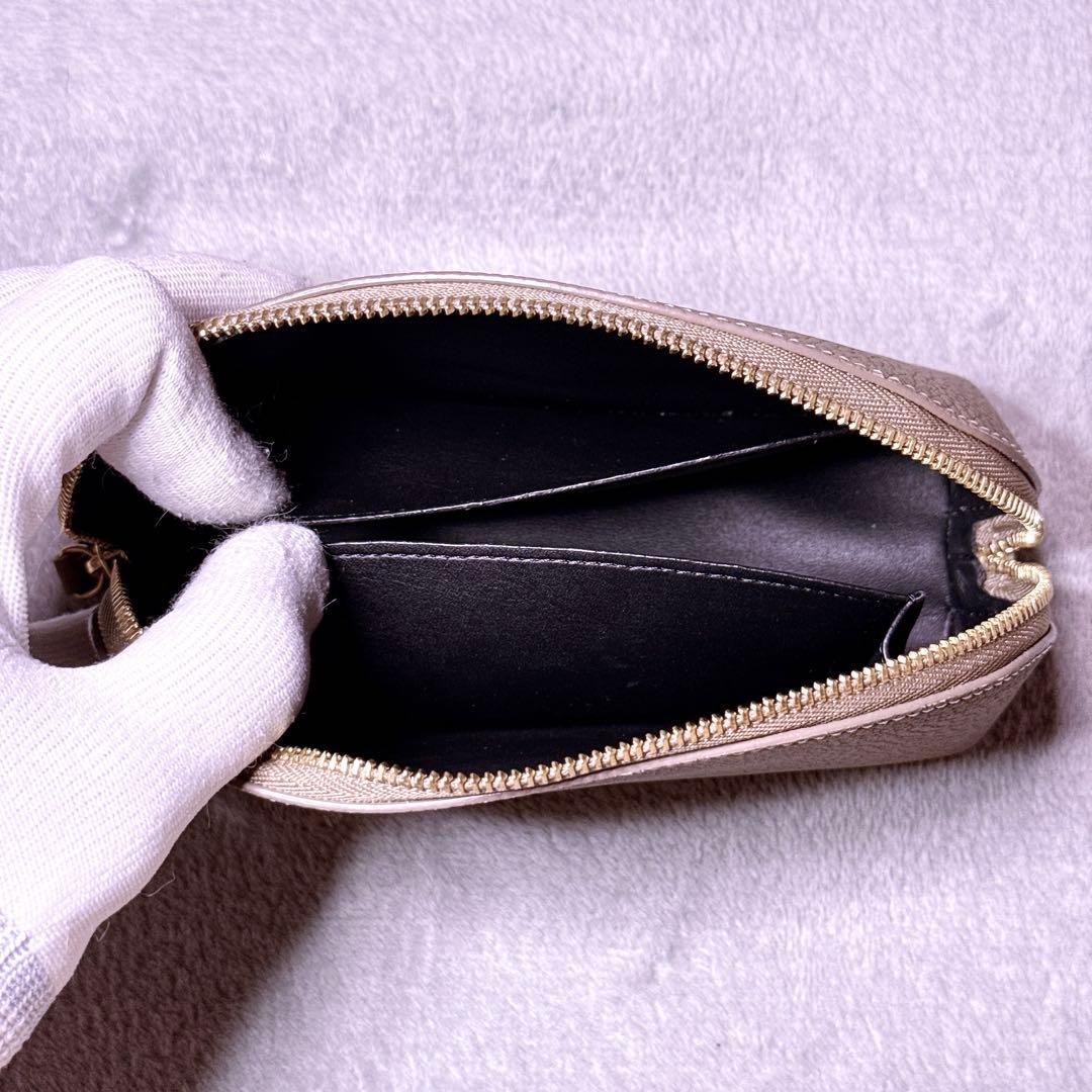 【未使用】ボナベンチュラ コスメティックポーチ ボッタラートレザー エトープ