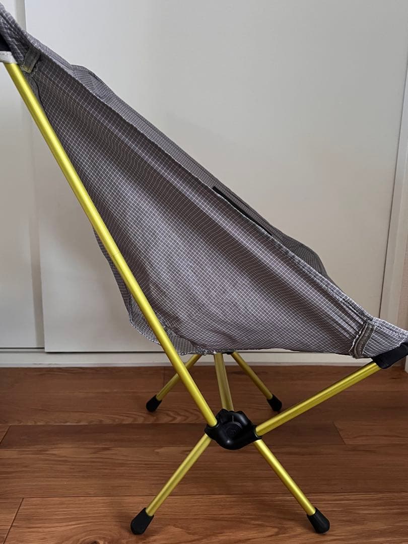 Helinox チェアゼロ アウトドアチェア グレー・チェック柄
