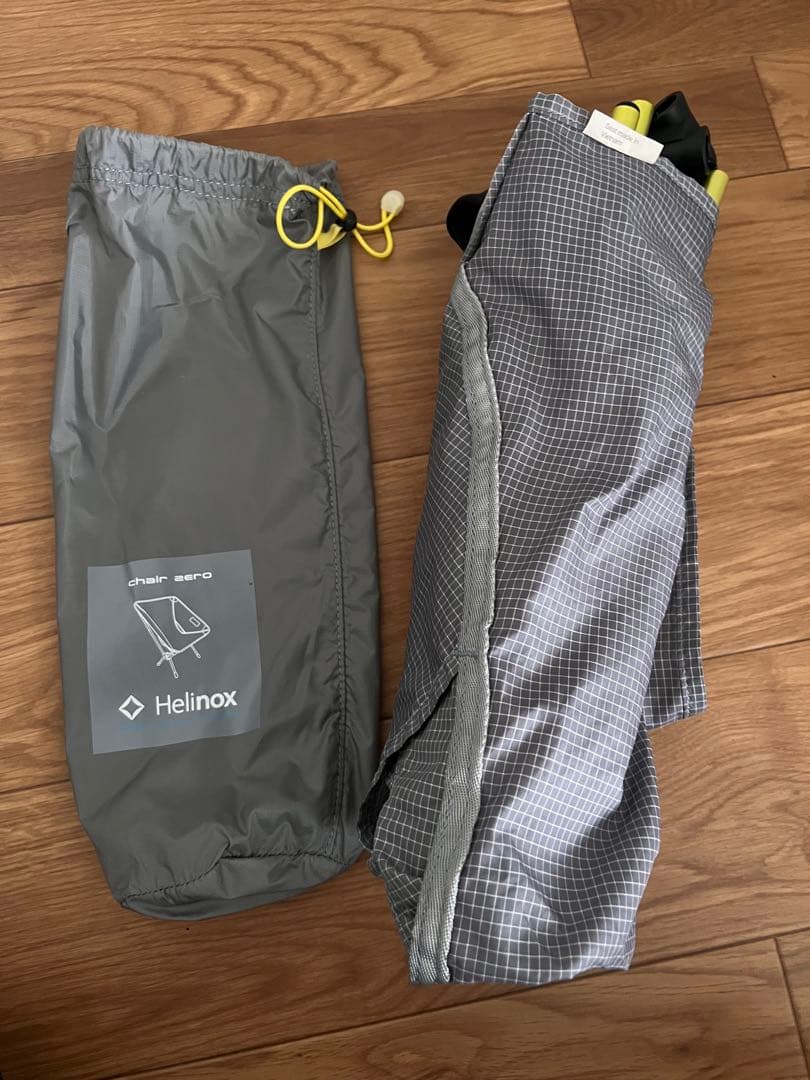 Helinox チェアゼロ アウトドアチェア グレー・チェック柄