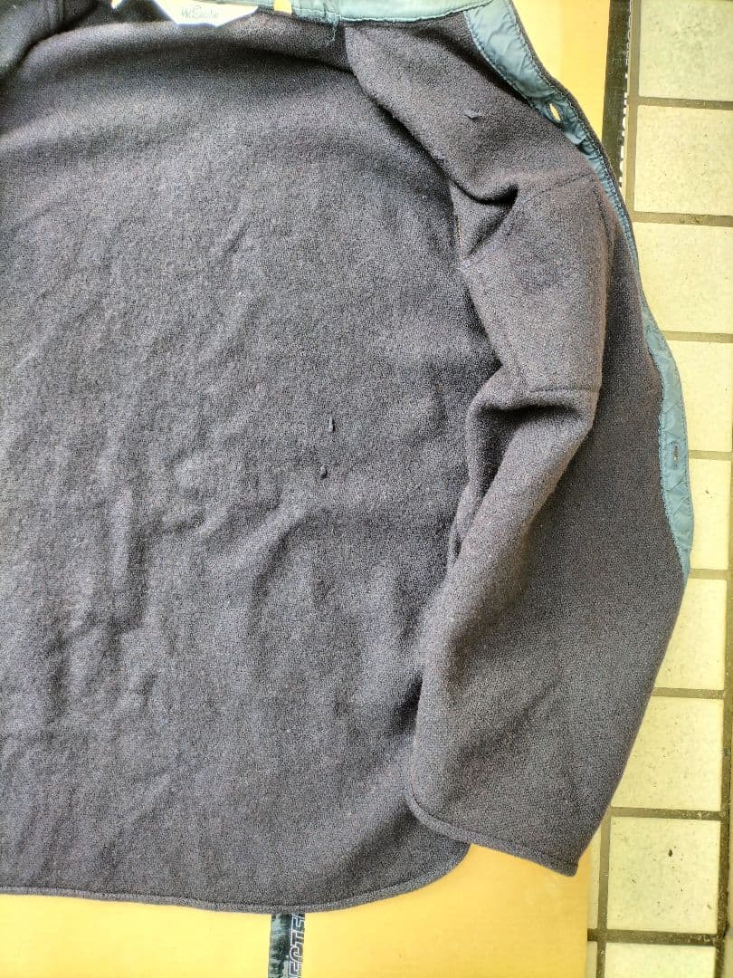 70s USA製 Woolrich ウールリッチ CPO シャツ XL NAVY
