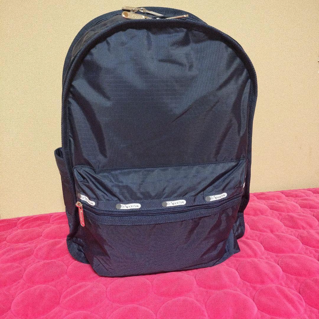 ネイビー ナイロンリュック　バックパック　レスポートサック　男女兼用