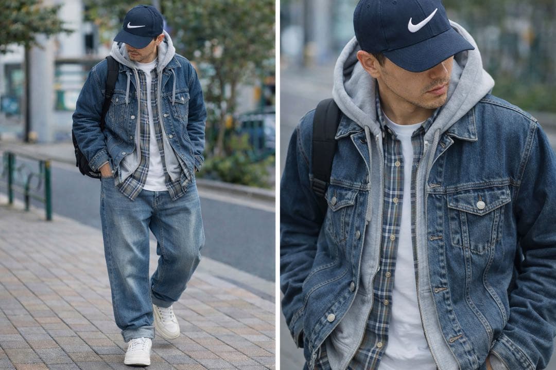 希少90sナイキNIKEヴィンテージキャップネイビースウォッシュスナップ