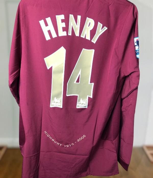 05-06 アーセナル 14番 アンリ 長袖 ユニフォーム