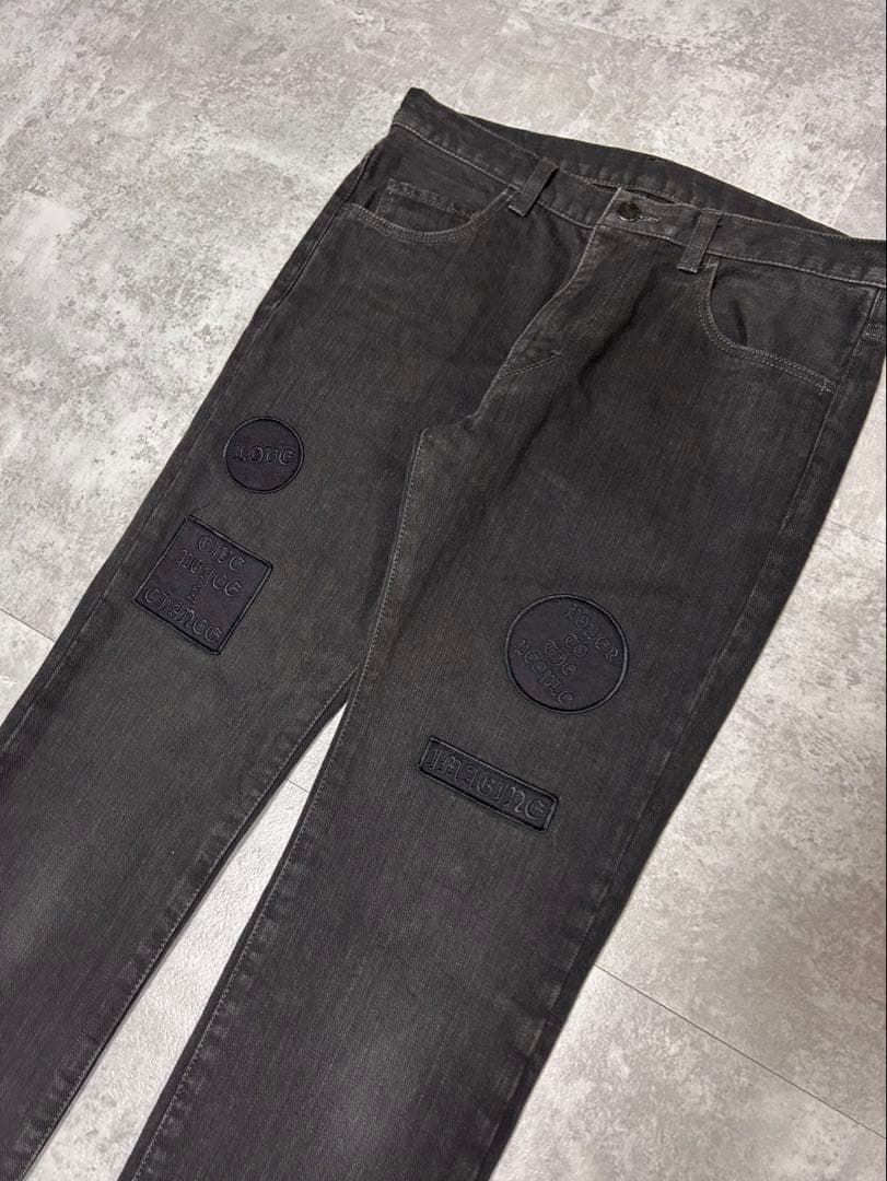 ナンバーナイン AW04 ワッペン パッチワーク デニム 3×30