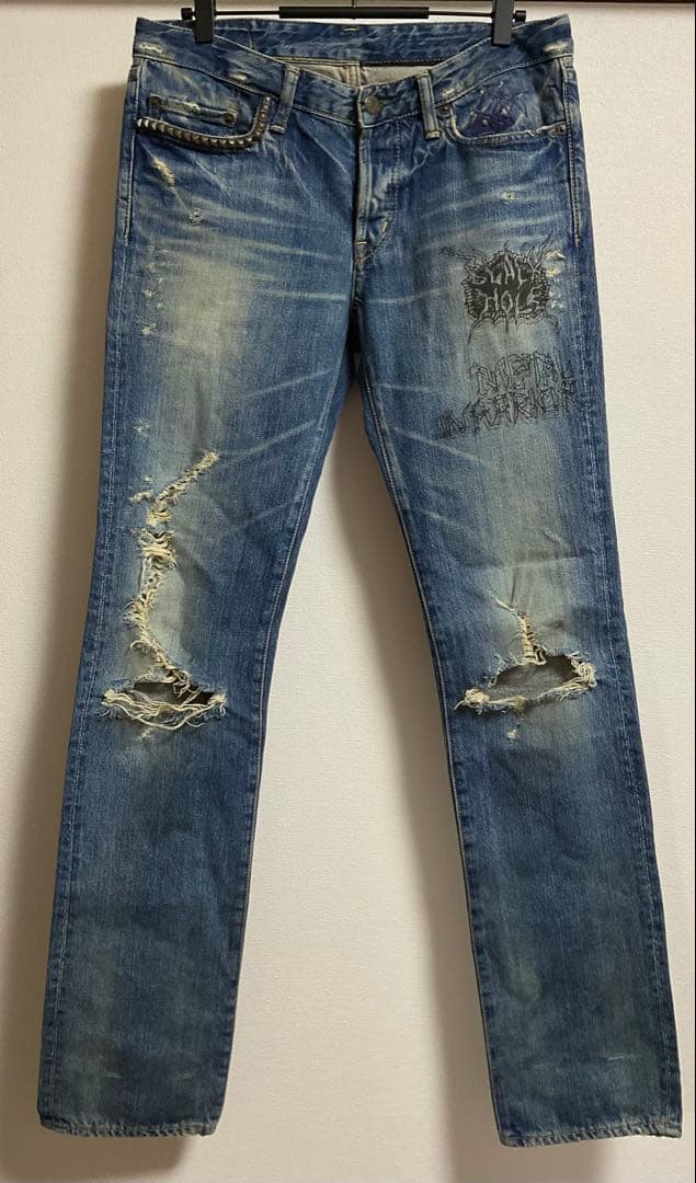 W32　ヒステリックグラマー　メタルウォーリアー　キムタク着　デニム　ジーンズ