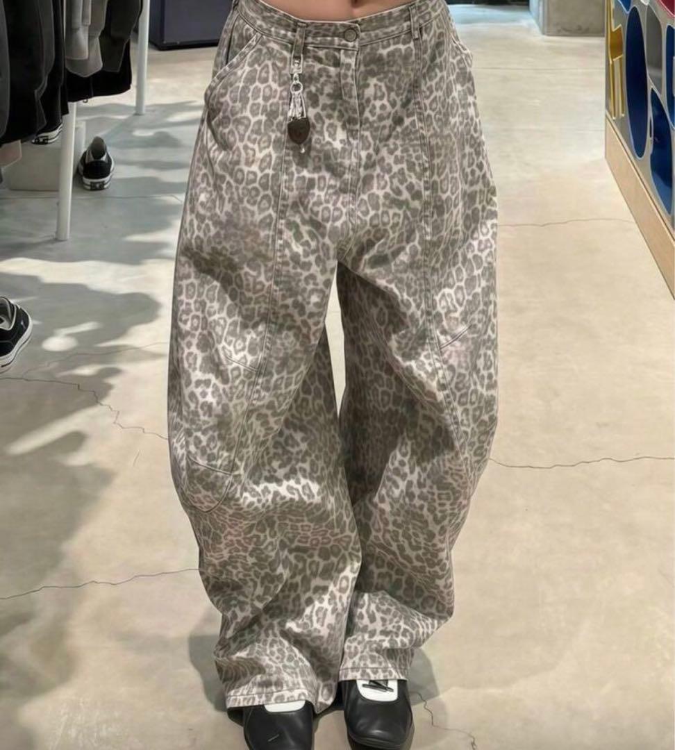 バギーデニム レオパード ヒョウ柄 y2k jaded london 地底人 - メルカリ