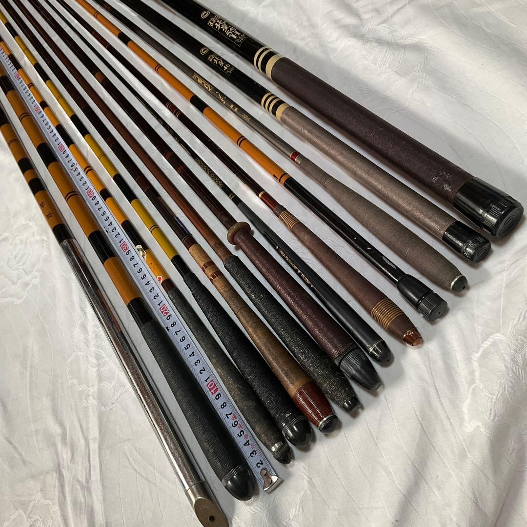 釣り具まとめ売り、へら竿、のべ竿、振り出し竿、リメイク竿、（グラス