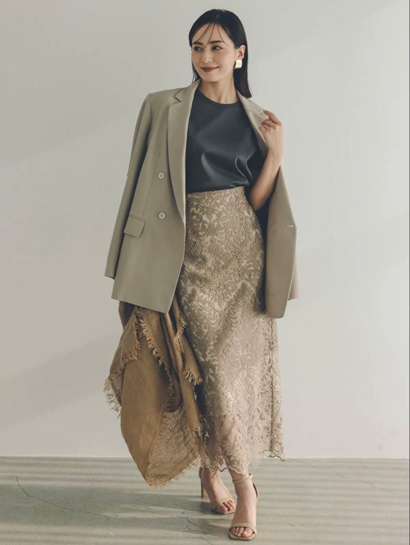 Coco check mini pleats skirt AM1664