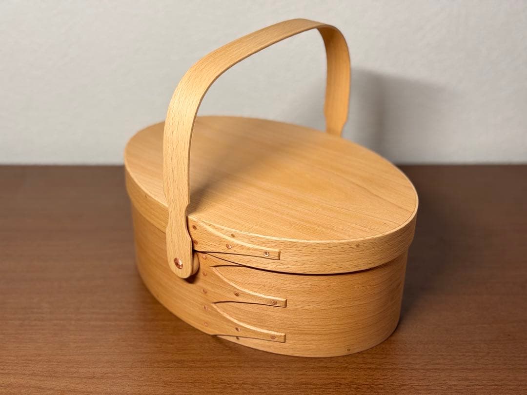 受注製作】スイングハンドルキャリーボックス ブラックチェリー No.5