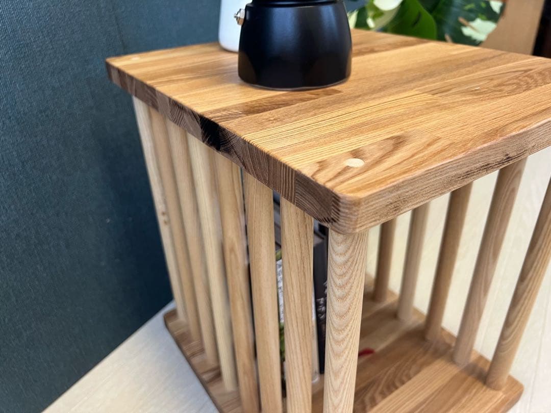 【在庫整理】 サイドテーブル 柱形 ドラムテーブル 30cm 37cm タモ