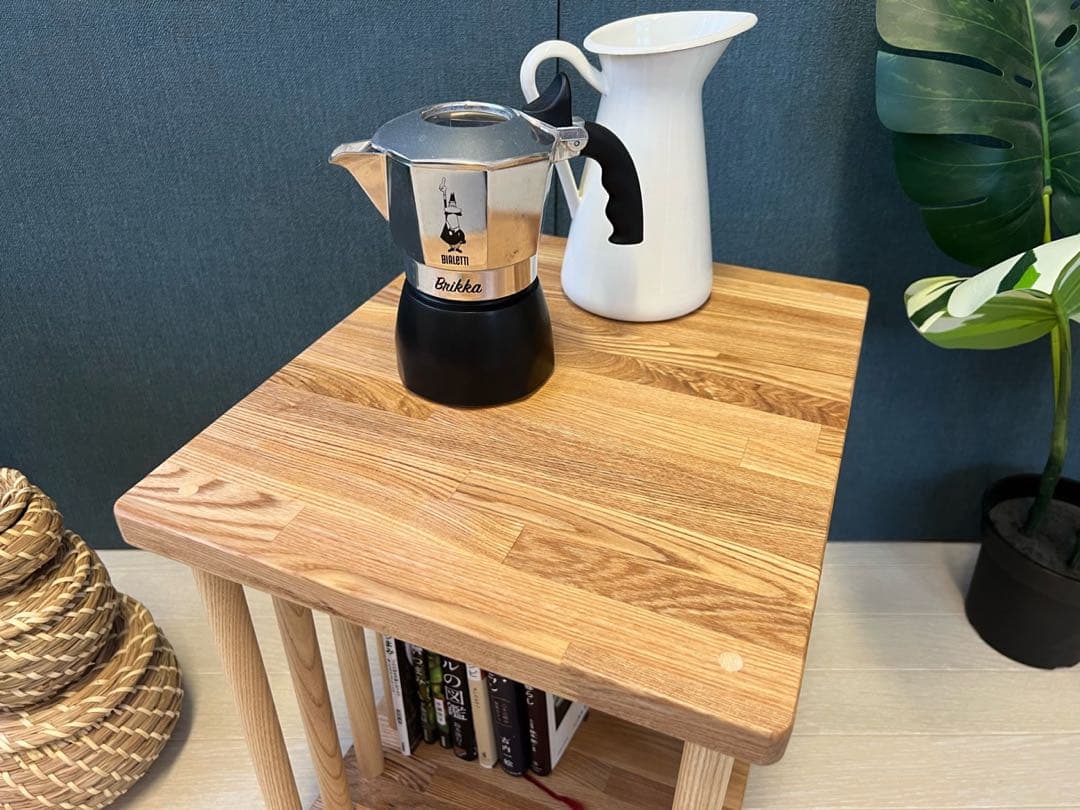 【在庫整理】 サイドテーブル 柱形 ドラムテーブル 30cm 37cm タモ