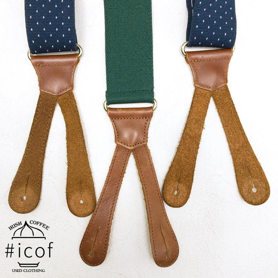 POLO by Ralph Lauren ブレイシーズ ボタン 紺 緑 a122