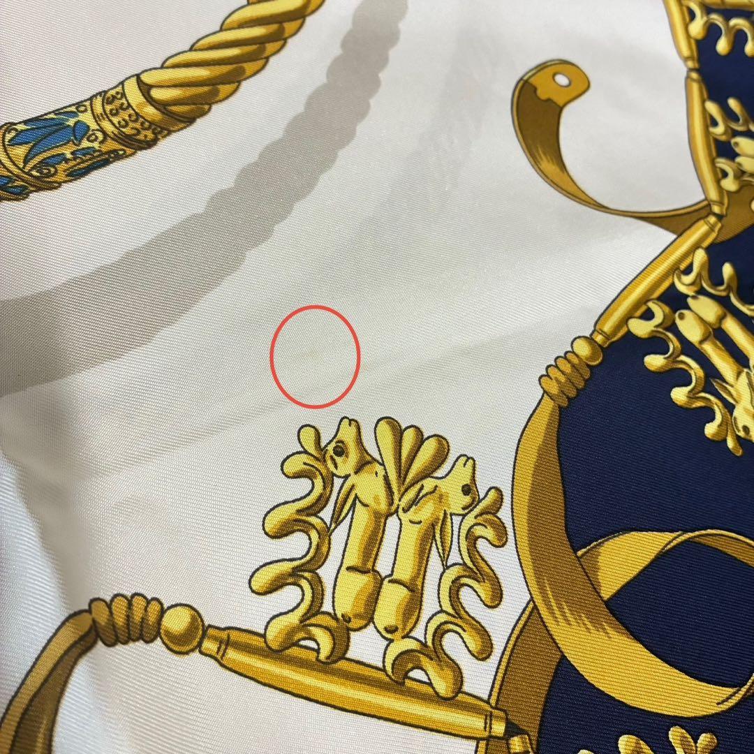 エルメス スカーフ カレ90 シルク 黄金の騎士 LES CAVALIERS