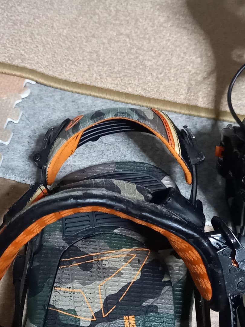 SP スノーボードビンディング カモフラージュ