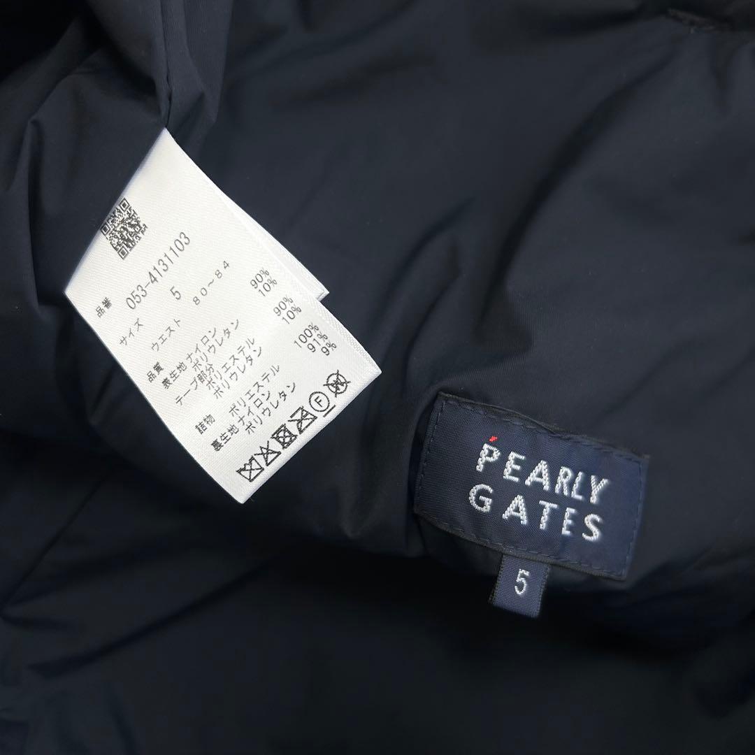 新品　パーリーゲイツ　パンツ　中綿　ストレッチ　防寒　チェック柄　グレー　5