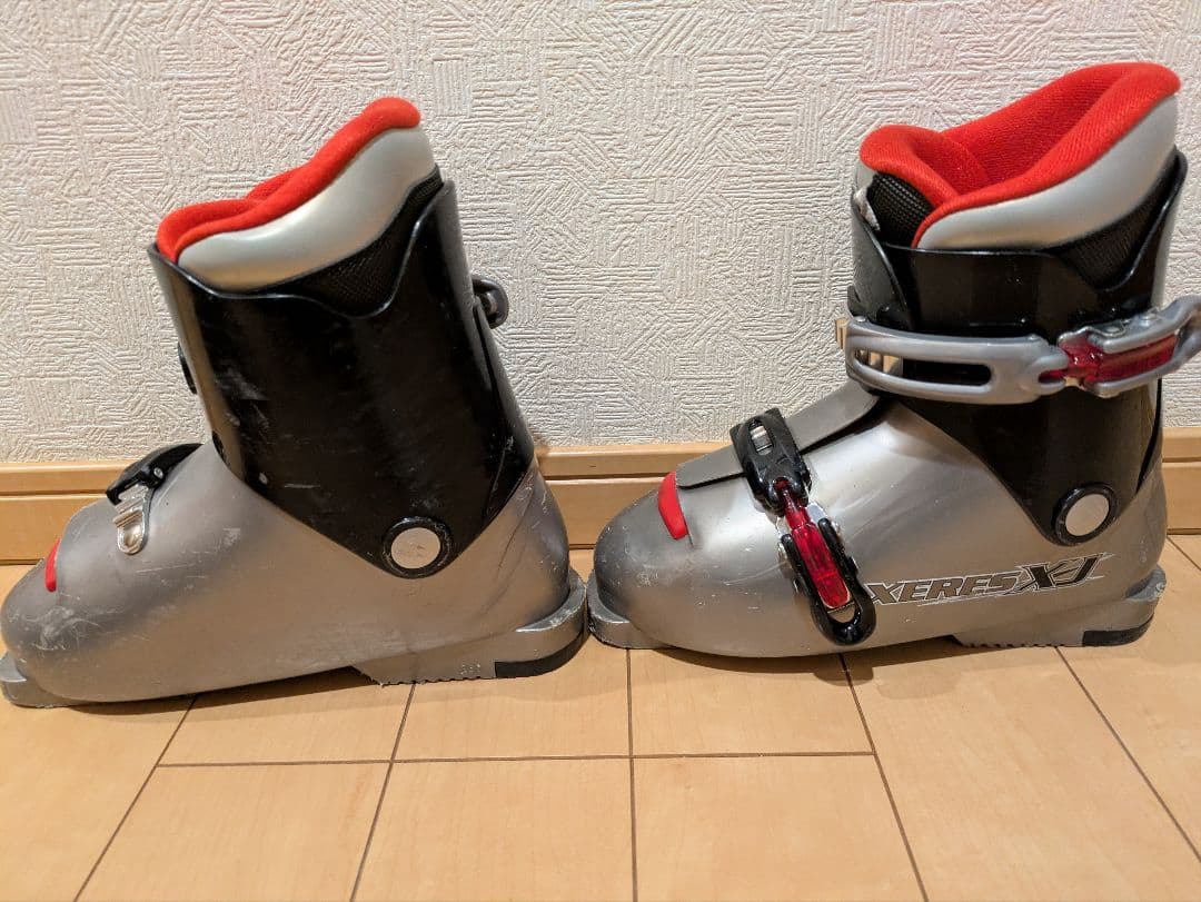 キッズ スキー 調節可能ポール ブーツ ケースセット