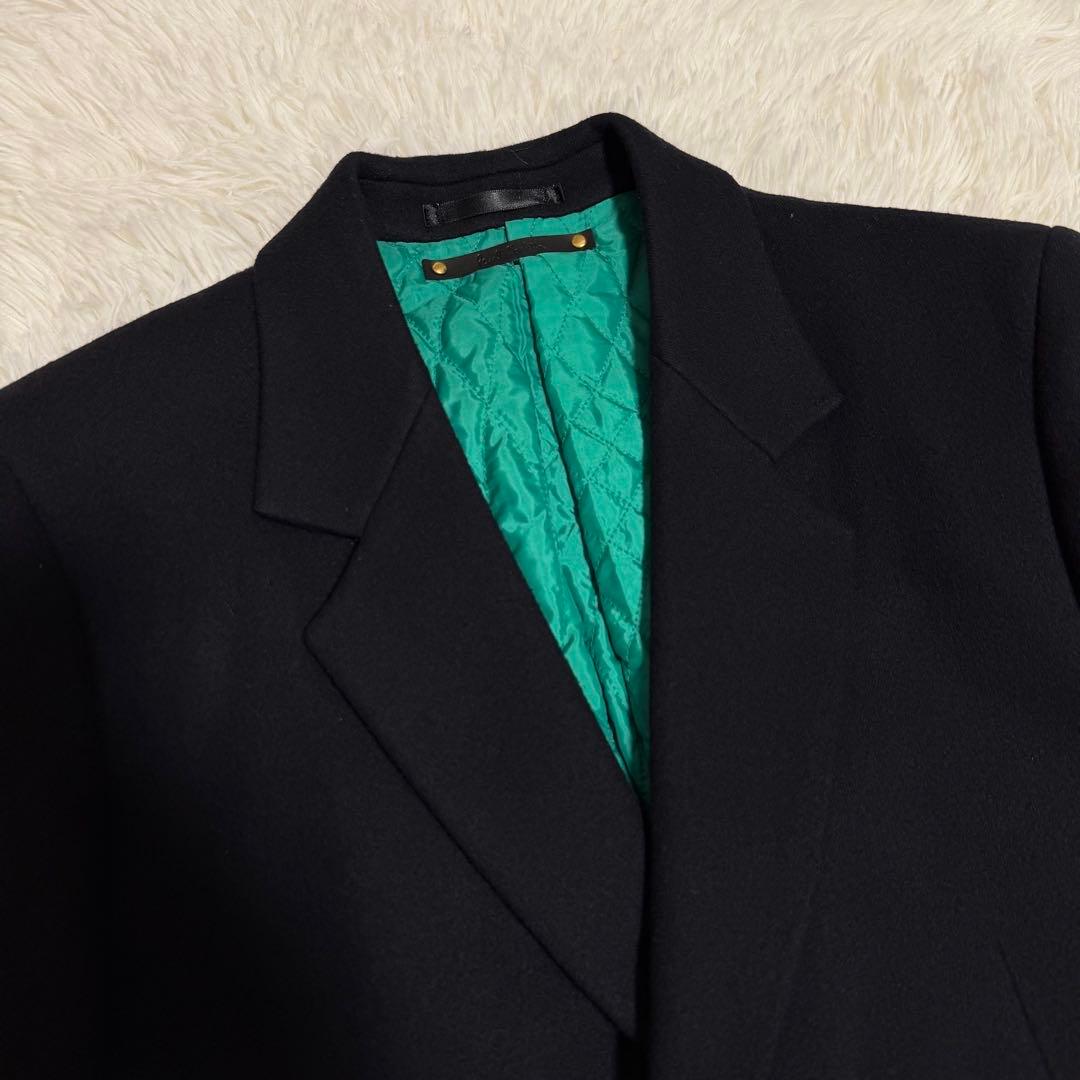 現行タグ極美品Lサイズ　ポールスミス　チェスターコート　キルティング　レザータグ