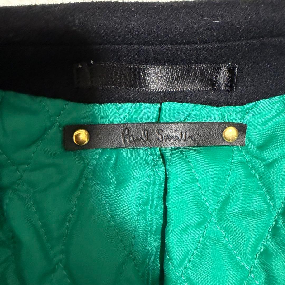 現行タグ極美品Lサイズ　ポールスミス　チェスターコート　キルティング　レザータグ