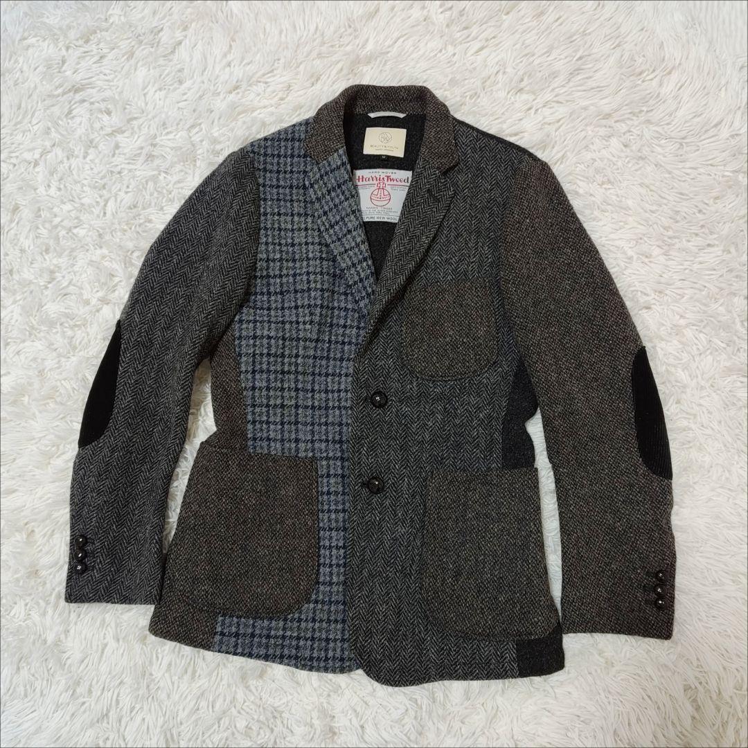 Harris Tweed × BEAUTY&YOUTH テーラードジャケット M - メルカリ
