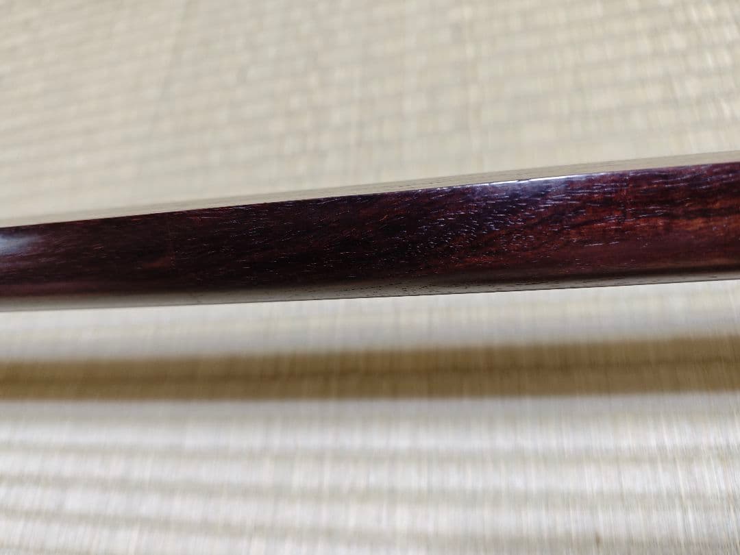 三味線 バチ、駒付き 紅木 皮破れ無し