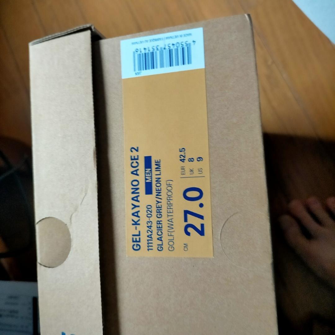 アシックス ゲル KAYANO エース2 スパイクレス ゴルフシューズ 27cm