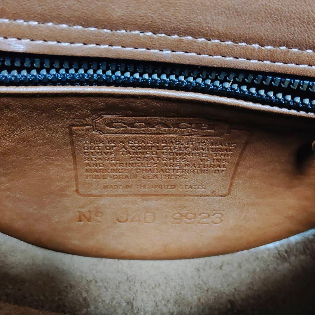 オールドコーチ 9923 ショルダーバッグ クラブタンレザー ブラウン 美品