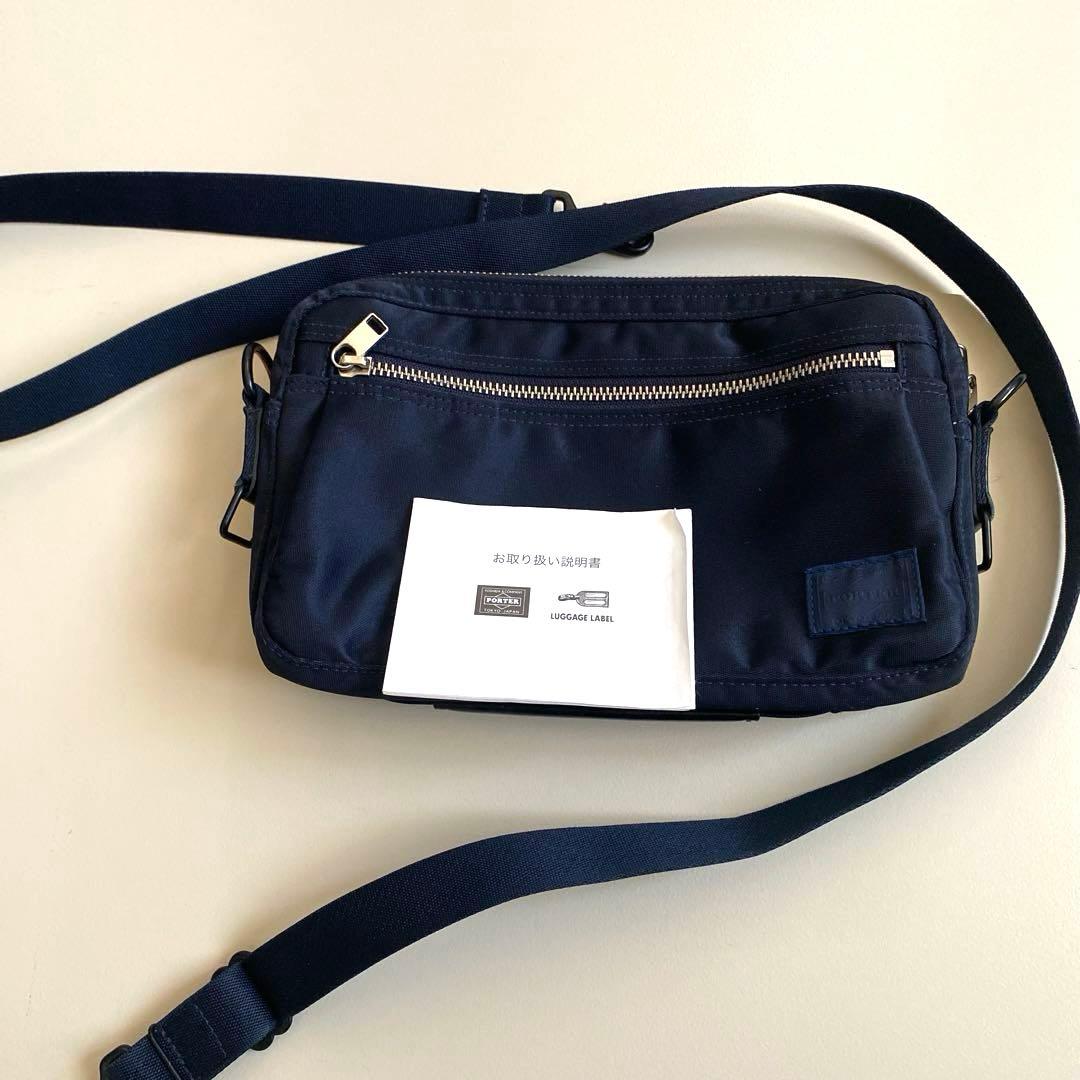 PORTER ネイビー ショルダーバッグ　ポシェット