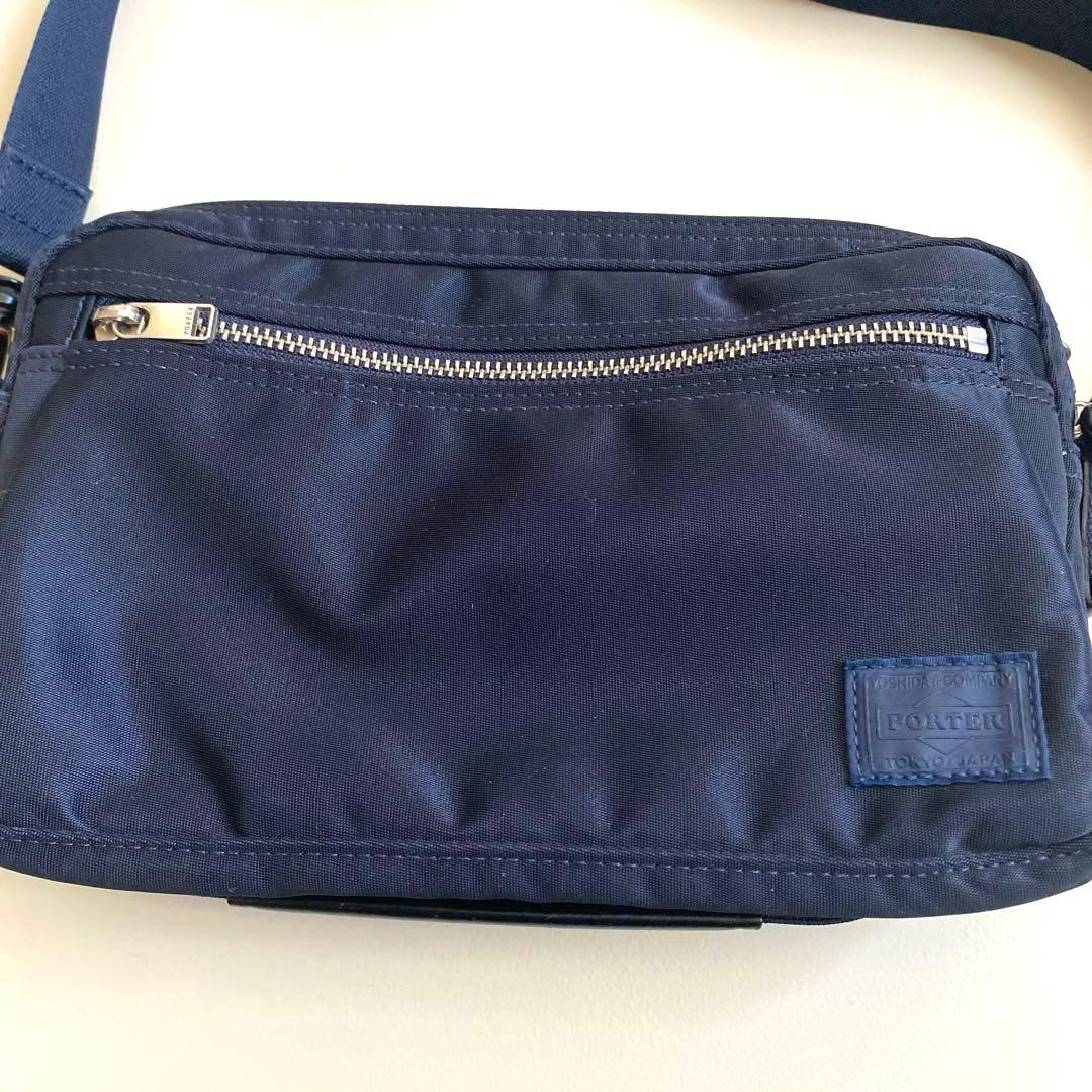 PORTER ネイビー ショルダーバッグ　ポシェット