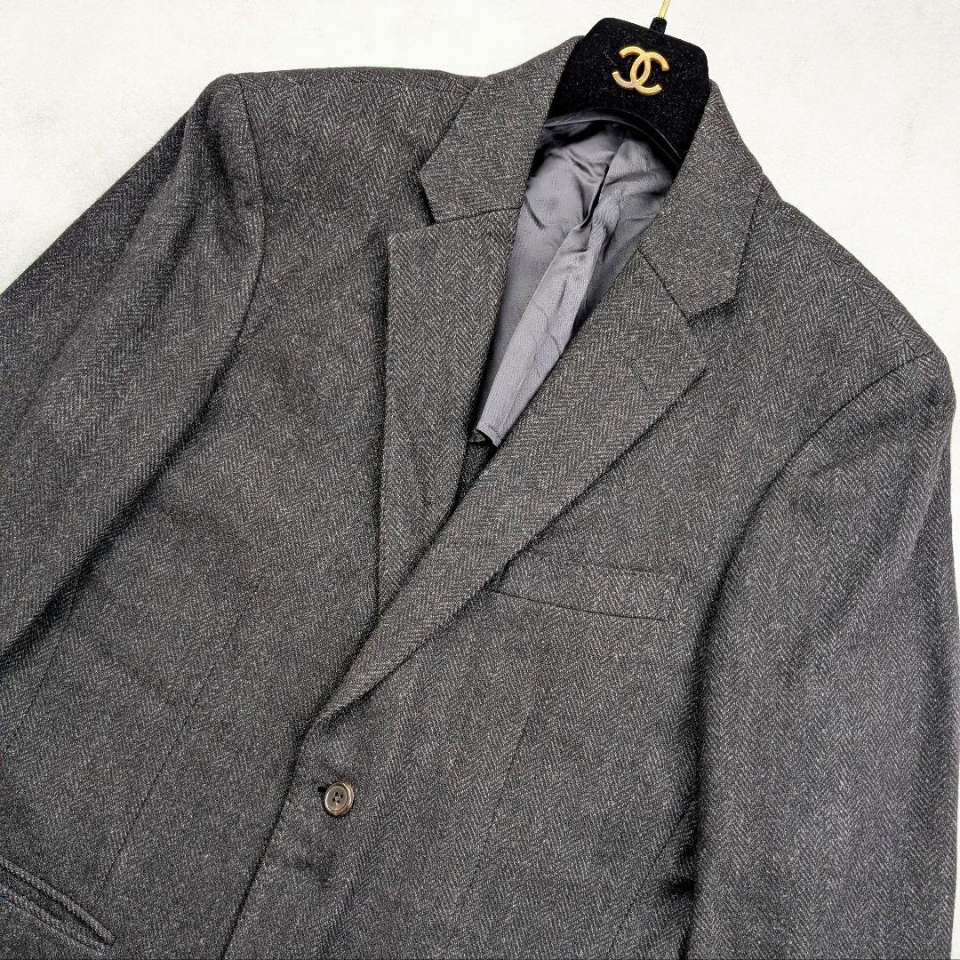 ポロバイラルフローレン テーラードジャケット ヘリンボーン ウール100