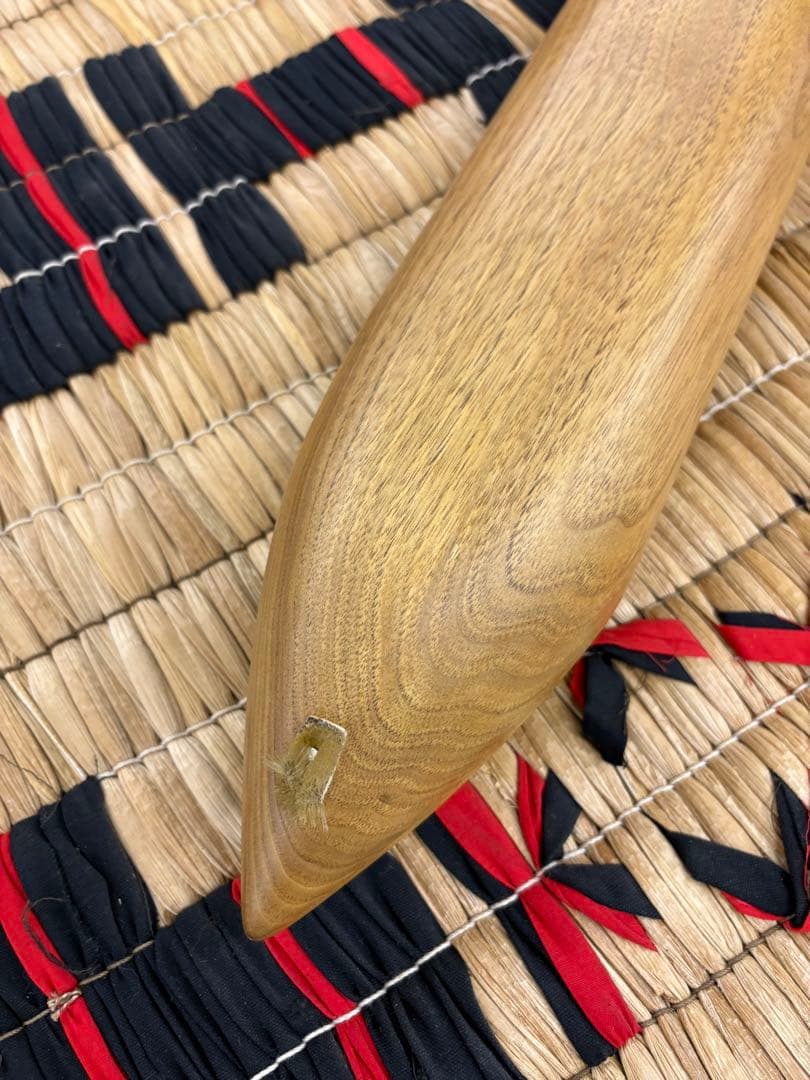 アイヌ　トンコリ　彫刻入　トンコリ工房イノンノ製　三味線弦　美品　五弦琴