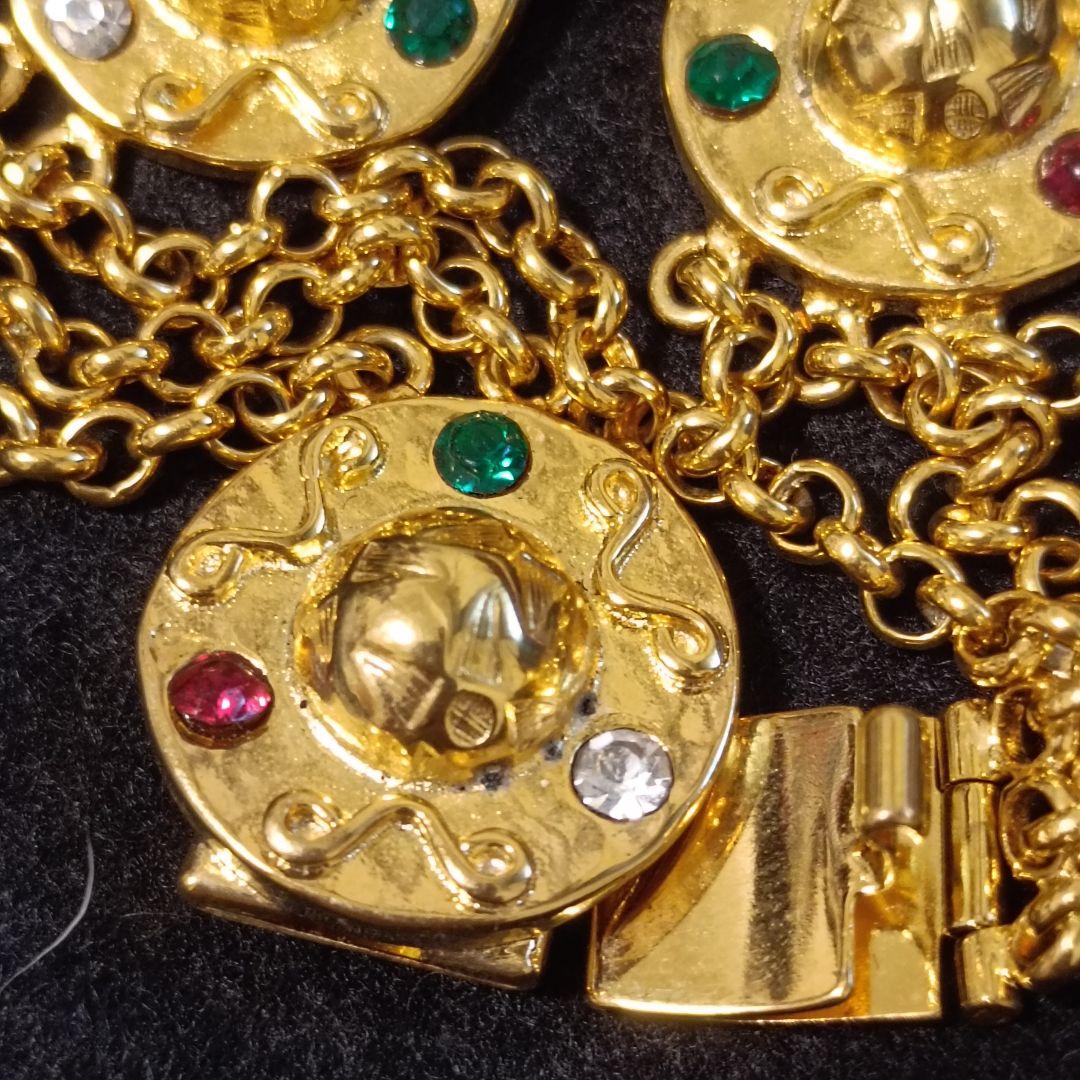 セリーヌ　ブレスレット　ゴールド　ボール　スター　巾着付き