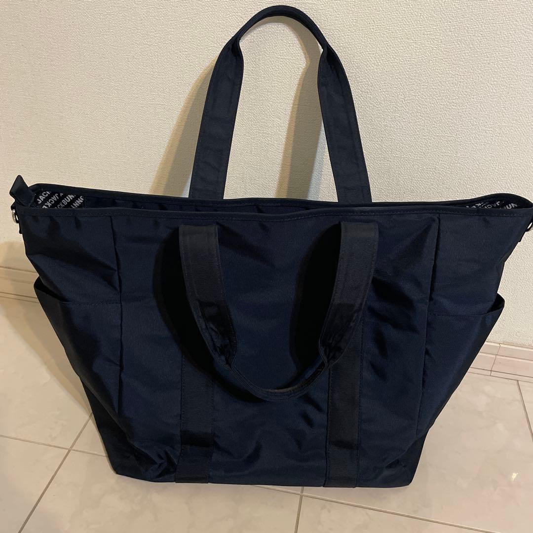JACKBUNNY ネイビー トートバッグ 大容量