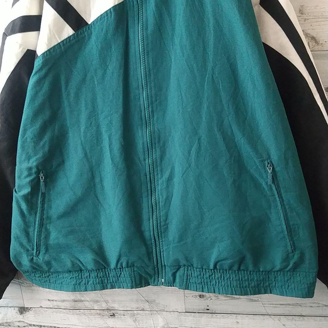 希少サイズ・デザイン☆90s アディダス 刺繍ロゴ トラックジャケット 3L