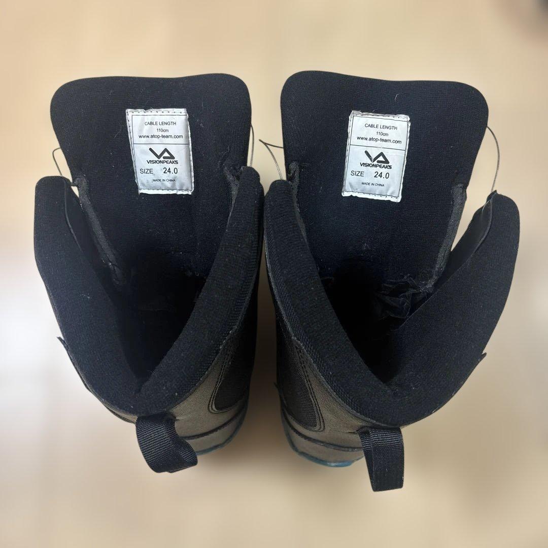 VISIONPEAKSブーツ 24.0cm ビンディング スノボ スノーボード