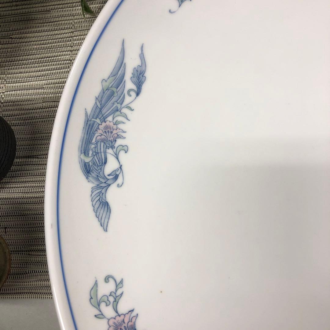 強化磁器　中華食器　遊鳳40.5cm丸大皿