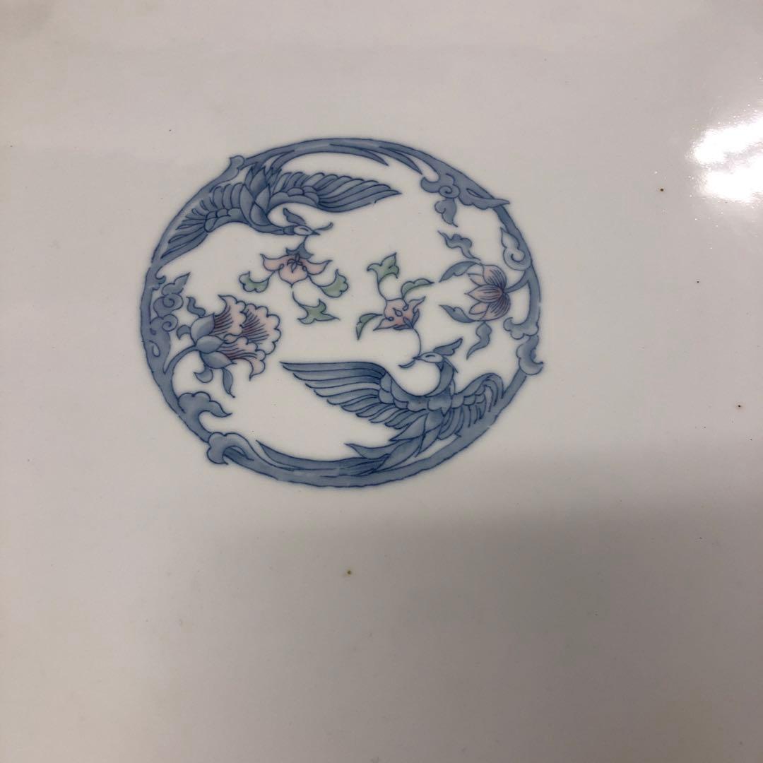 強化磁器　中華食器　遊鳳40.5cm丸大皿